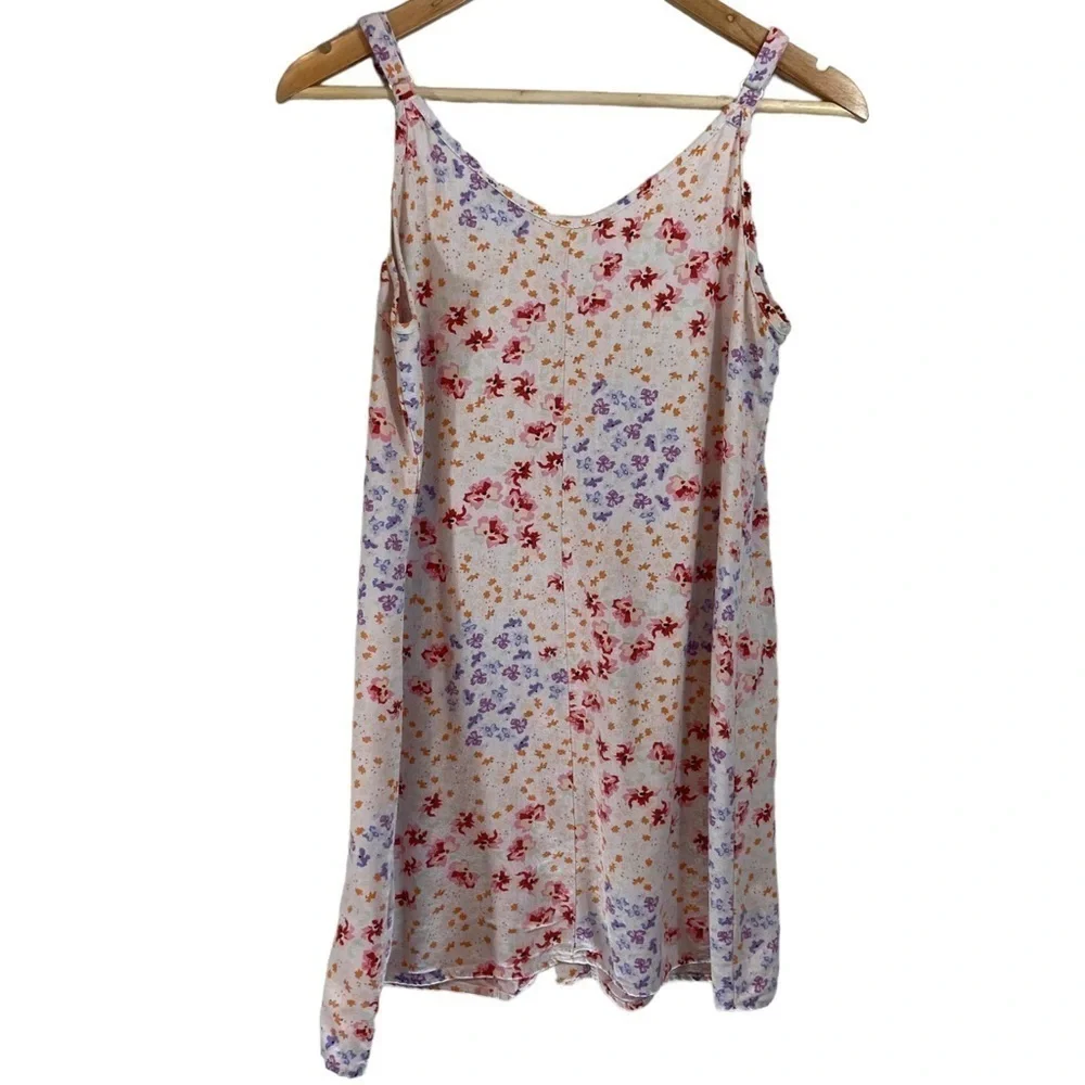 Cotton On Linen Blend Floral Mini Dress - Picture 2 of 6